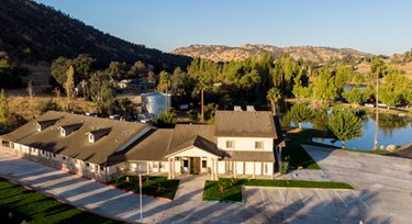 Drone image shot of Sierra Care in Springville, CA